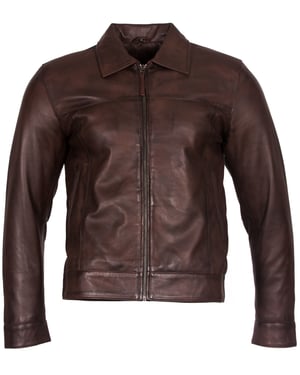 Retro-Bikerjacke aus Nappaleder