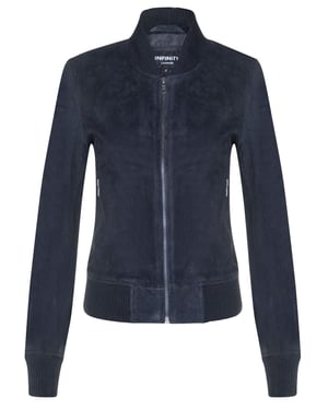 Klassische MA-1 Wildleder-Bomberjacke für Damen – Newbury