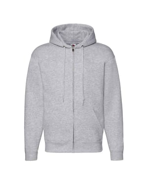 Fruit of the Loom Unisex Erwachsene Premium Full Zip Hoodie (Heather Grey)