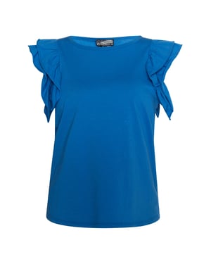 Dreimaster T-Shirt Damen blau