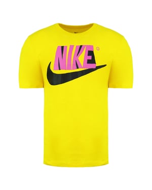Nike Standard Fit Short Sleeve Crew Hals Yellow Herren T-Shirt Cu9104 735