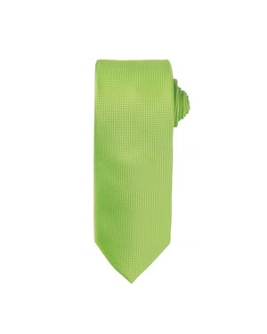 Premier Mens Micro Waffle Formal Work Krawatte (2er-Pack) (Limette)