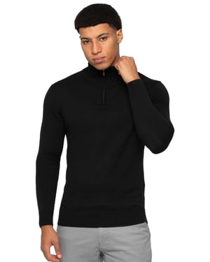 Enzo Milano | Herren Half Zip Strickpullover