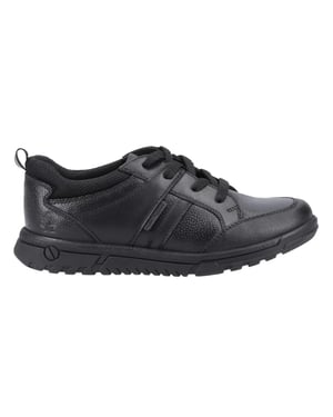 Hush Puppies - Jungen Schul-Uniform-Schuhe "Steven", Leder (Schwarz)
