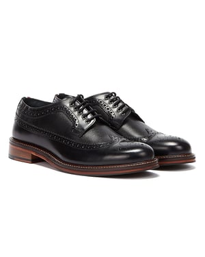 Ben Sherman Archie Brogue Herren Schwarz Schuhe