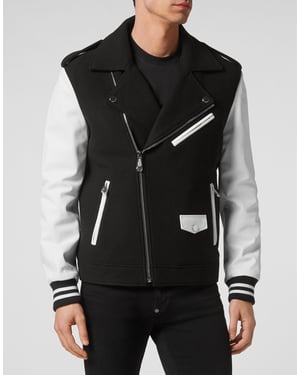 Leder Biker-Jacke