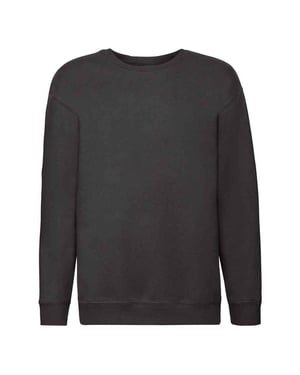 Fruit of the Loom - "Premium" Sweatshirt Überschnittene Schulter für Kinder (Schwarz)