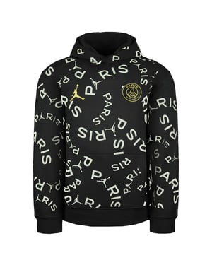 Nike x Paris Saint-Germain Langarm schwarzer Pullover Kinder Hoodie DD9752 010