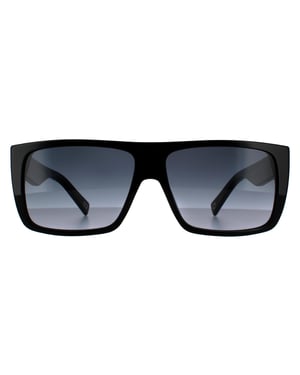 Marc Jacobs Rectangle Unisex Sonnenbrille Schwarz Grau Dunkelgrau Gradient