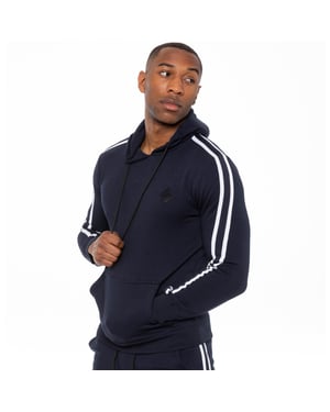 Gestreifter Herren Pullover Hoodie