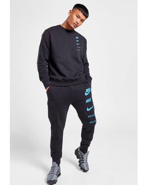 Nike Sportswear Standardausgabe Herren Crew Trainingsanzug in Schwarz