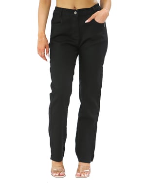 MYT Damen-Jeans mit seitlichem elastischem Bund in Schwarz