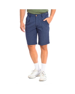 Bermudashorts mit gerade geschnittenem Saum und Gürtelschlaufen TMB006-JQ035 man