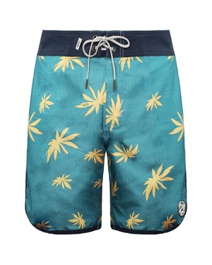 Vans von der Wand Stretch Taille gedruckte blaue Männer planetarische Boardshort VN 00QL0D4