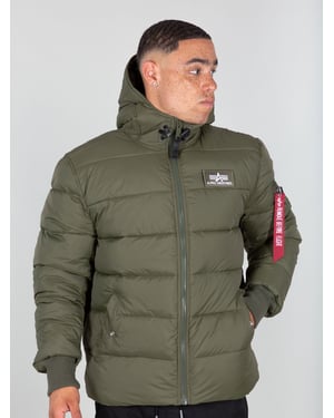 Alpha Industries Kapuzen-Pufferjacke Alpha FD Grün