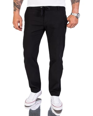 Rock Creek Stoffhose Schwarz