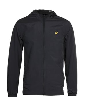 Lyle & Scott Schwarze Kapuzenjacke mit Reißverschluss