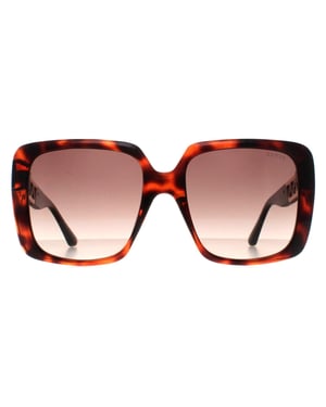 Guess Square Womens Dunkle Havanna Braun Gradient GU7689