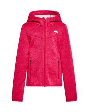 Schmuddelwedda Strickfleeceblouson Mädchen (Kids) Himbeerrosa Melange