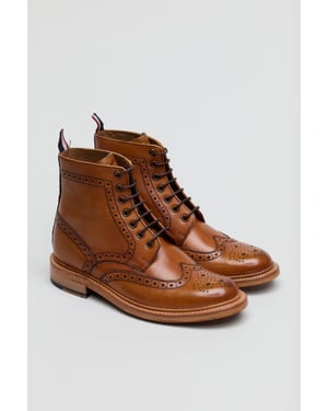 Ben Sherman Arthur Braune Herrenstiefel Aus Leder