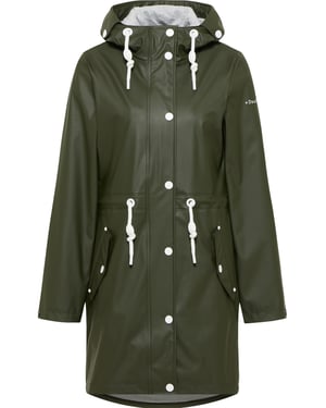 Dreimaster Regenmantel Damen Dunkeloliv