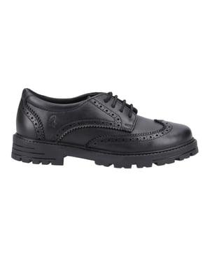 Hush Puppies - Mädchen Schul-Uniform-Schuhe "Maxine", Leder (Schwarz)