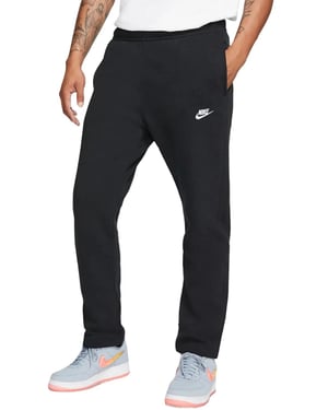 Nike Sportswear Club Fleece Openhem Jogger in Schwarz