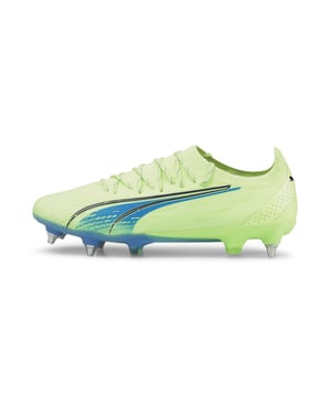 Puma Ultra Ultimate MXSG Mens Green Football Stiefel