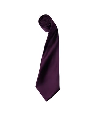 Premier - "Colours Collection" Krawatte (Aubergine)