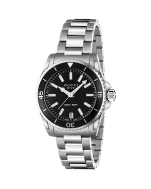 Gucci YA136403 Dive Schwarzes Zifferblatt Damenuhr
