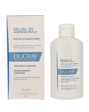 Ducray Kelual DS Anti-Dandruff Treatment Shampoo 100ml.