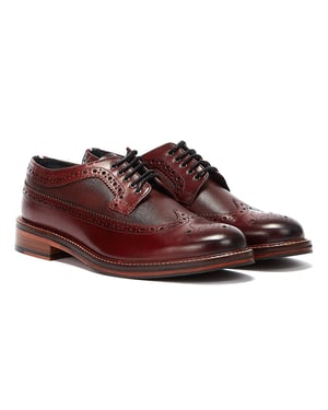 Ben Sherman Archie Brogue Herren Burgundy Schuhe