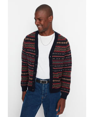 Trendyol Herren Ethnische Strickjacke