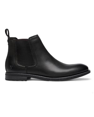 Windsorsmith Chelsea-Stiefeletten aus schwarzem Leder – Sergio
