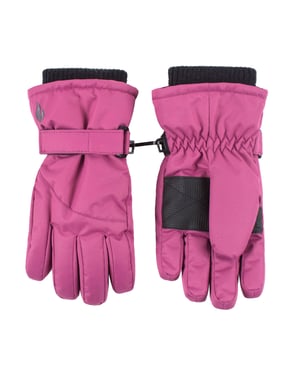 Heat Holders Childrens Snowflake Winter Thermal Lined Cuffs Performance Handschuhe - Pink