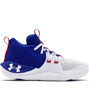 Under Armour GS Embiid 1 Kinder Weiß/Blau -Basketball -Trainer