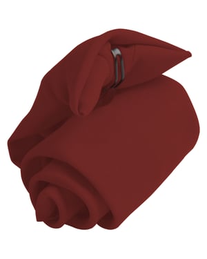 Premier Tie - Schlichte Herren-Krawatte mit Clip (2er-Pack) (Burgund)