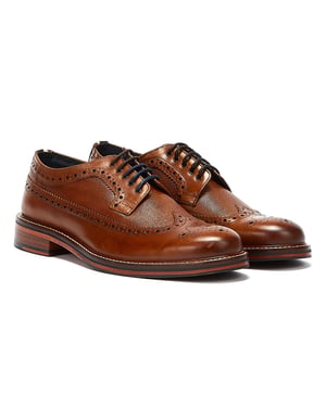 Ben Sherman Archie Brogue Herren Tan Schuhe