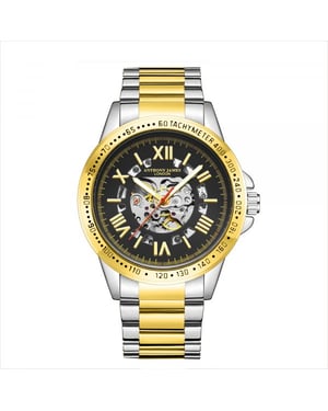Handmontierte Anthony James Limited Edition Techtonic Automatic Two Tone Watch