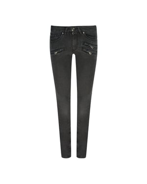 Balmain FP5359J935B Schwarze Jeans