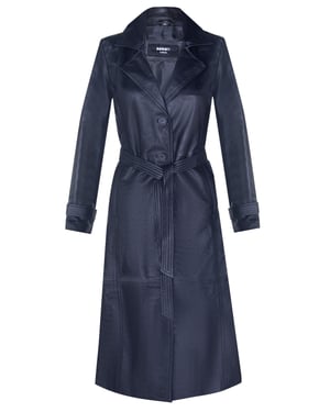 Langer Damen-Trenchcoat mit Bindegürtel – Ongar