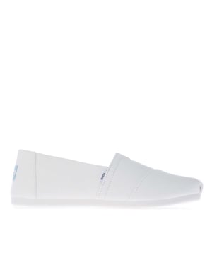 Espadrilles Alpargata toile coton recyclé Toms Pour Femme en Blanc
