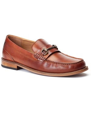 Base London Madison Leder Herren braune Slipper