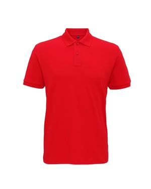 Asquith & Fox Herren-Super-Glattstrick-Poloshirt (kirschrot)