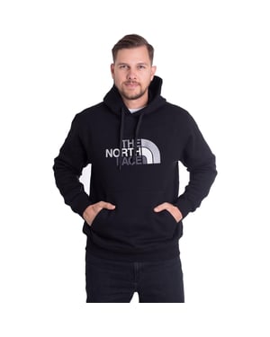 The North Face Mens Drew Peak Stickerei Overhead Hoodie schwarz