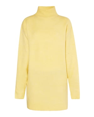 Mymo Strickkleid Damen Höllengelb