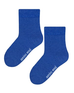 Steven - Baby Merinowollsocken für den Winter - Blau