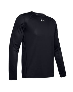 Under Armour Langarm Crew Neck Black Herren Qualifier Top 1342930 001