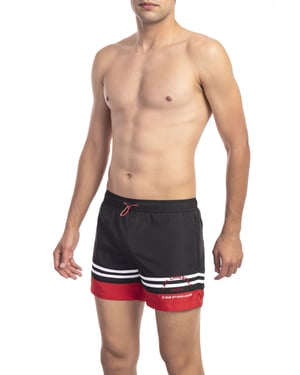 Karl Lagerfeld Badeshorts Golf Herren Schwarz