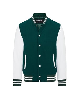 Letterman Baseball Bomberjacke aus Wolle und Leder im College-Stil - Genua